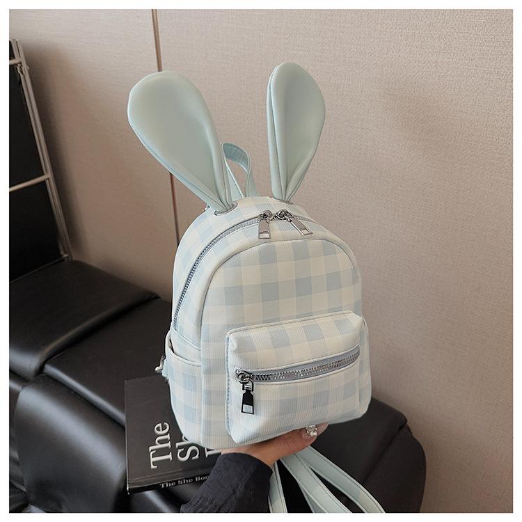 Backpack Women's Fashion Niche Student School Bag Cute Rabbit Ears Cartoon Trend High Value Travel Backpack