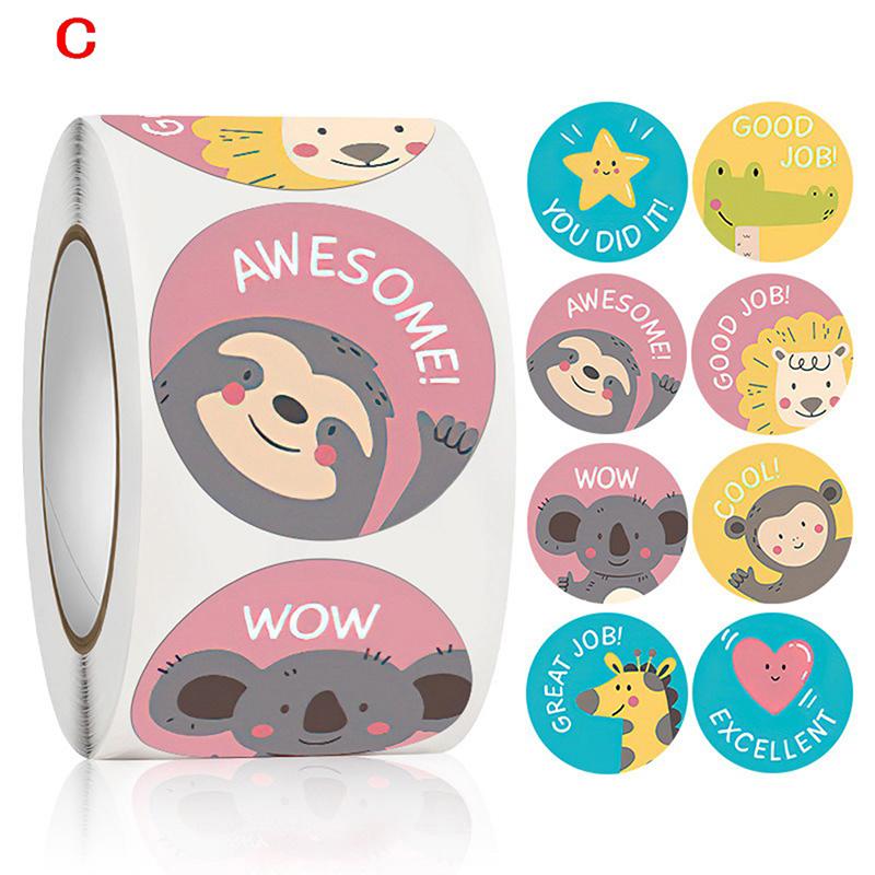 

500Pcs Reward Stickers For Kids School Supplies Classroom Motivational Sticker C