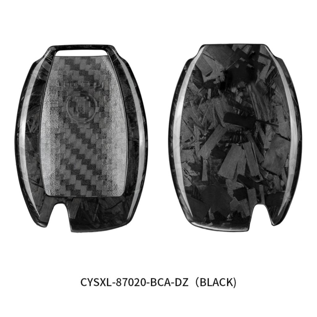 Carbon Fiber Car Key Cover Shell Case Fit For Mercedes Benz C S Class Amg Auto Accessories