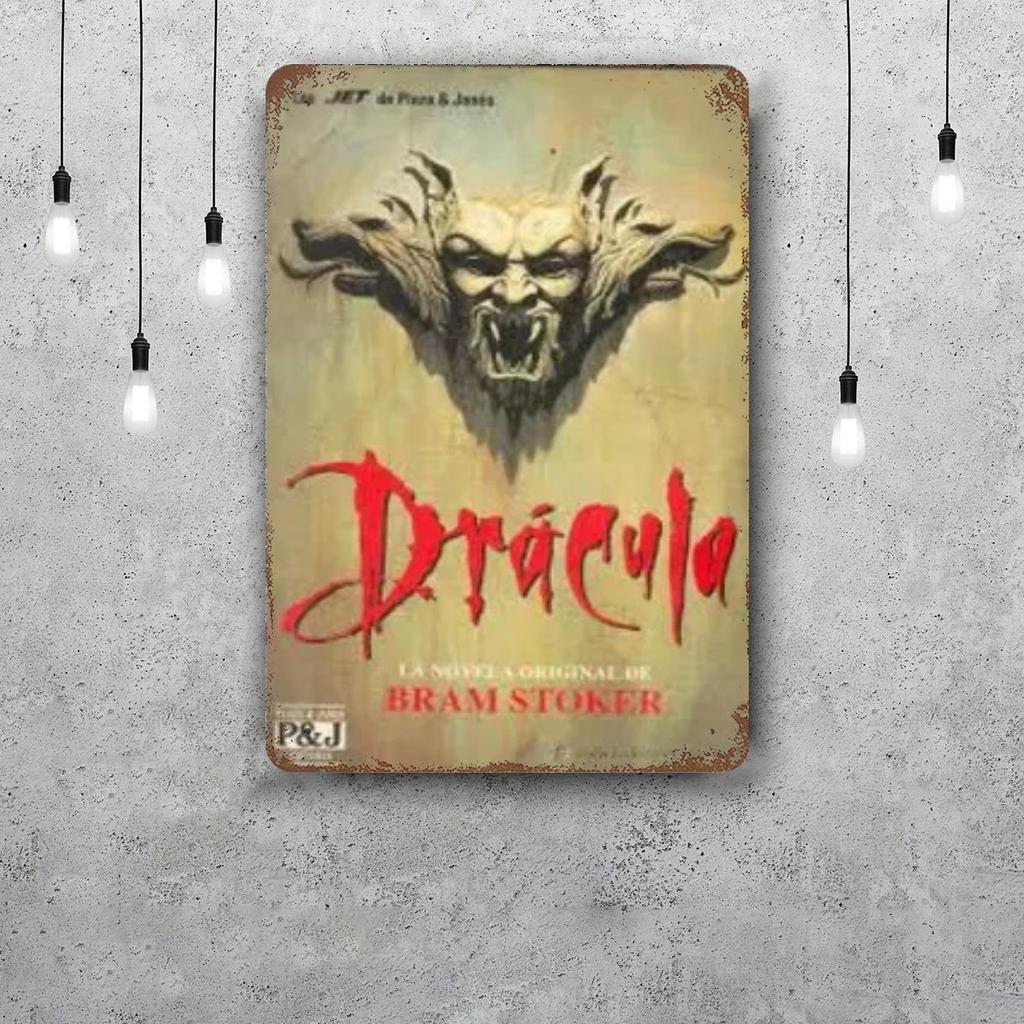 bram stokers dracula Vintage Metal Tin Signs Posters Decor Retro Metal Plaque Wall Art Decor for Garage Bar