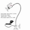 Flexible Gooseneck LED Desk Light Magnetic Base Work Light High Brightness Work Desk Light  Grill