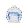 Color Block Woven Retro Sports Stand Collar Jacket Women Jackets White T11W115705F-WT