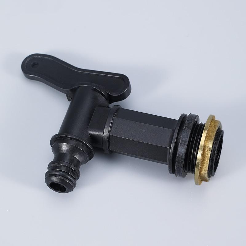 S60x6 Thread Plastic IBC Tank Tap to 1/2 Home Connector Barrel Joint Exhaust Faucet Switch IBC Fitting Garden Hose Connection