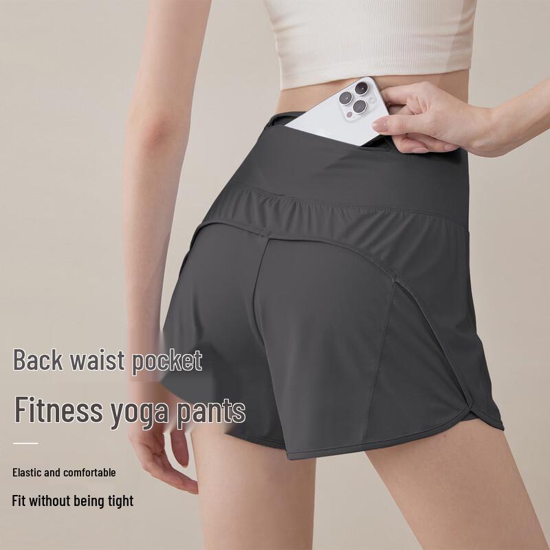 

Youyou Women s High-Waist Pilates Training Shorts S