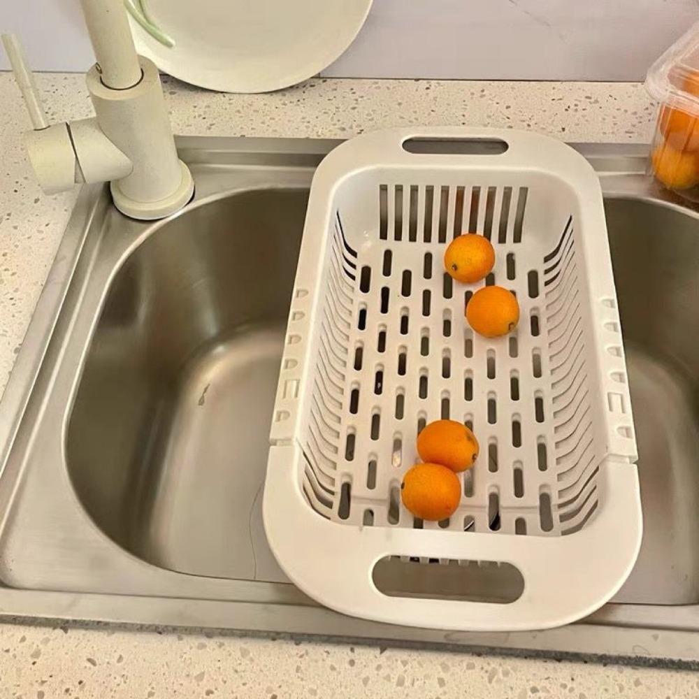 

Anticorrosion Retractable Drain Basket Rust-proof Sink Strainer Basket Sink Filter Rack Restaurant