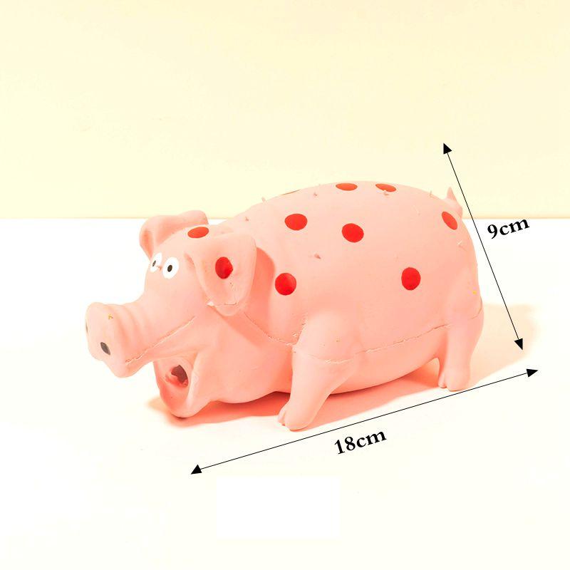 Pet Dog Toy Squeaky Rubber Toy Dog Latex Chew Toy Pig Shape Bite Resistant Puppy Sound Toy For Small Medium Large Dog Toy