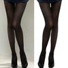 Vintage Patterned Semi-Sheer Pantyhose Stockings Women Vertical Striped Jacquard Thin Silky Tights Leggings Streetwear
