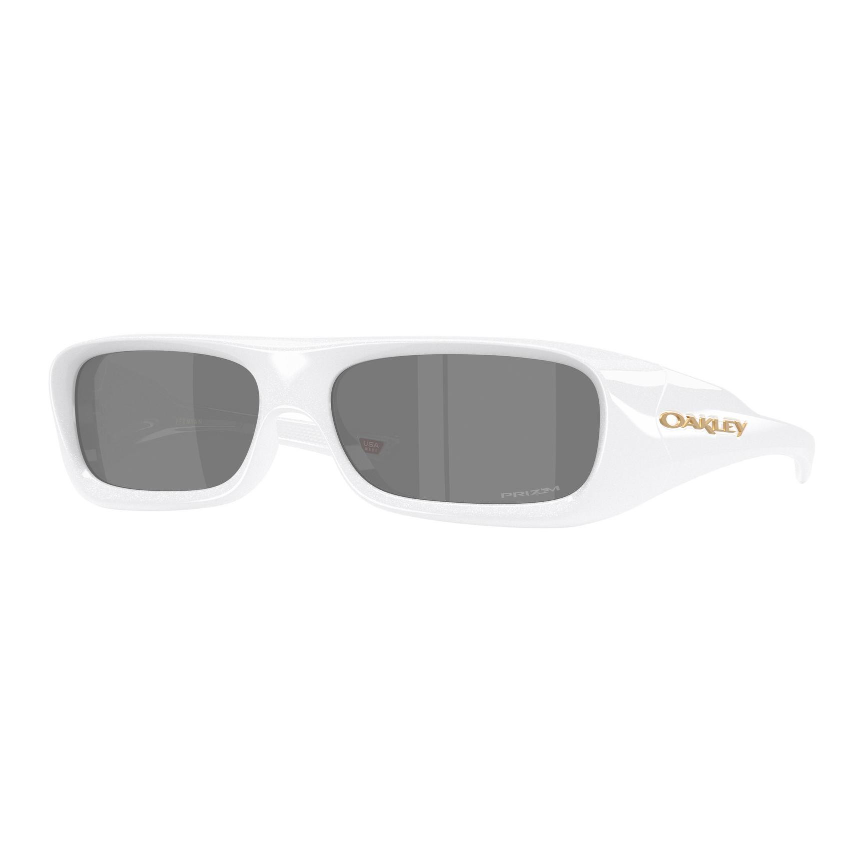 Дизайн логотипа Oakley Прямоугольные солнцезащитные очки Унисекс-очки Белый Коричневый Желтый 0OO9520 06-Yellow