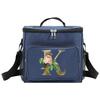 Lunch Bag Insulated Bags Cooler Box Thermal Organizer Handbag Shoulder Storage Lunchbag for Men and Women Golden Flower Printing