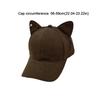 Cute Sweet 3D Cat Ears Baseball Cap Sun Protection Adjustable Baseball Hats Hard Top Visor Peaked Cap Spring and Summer