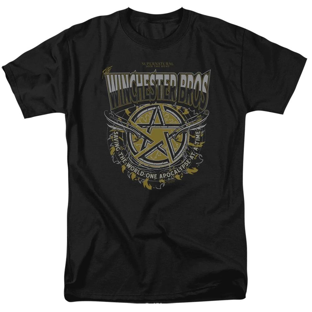Supernatural - Winchester Bros -  Unisex Short Sleeve Children s T-shirt - Black 150