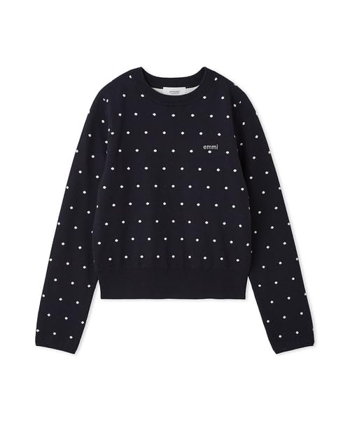 

Emi Logo Crew Neck Knit 13WNT254058 DOT Free Size Women s