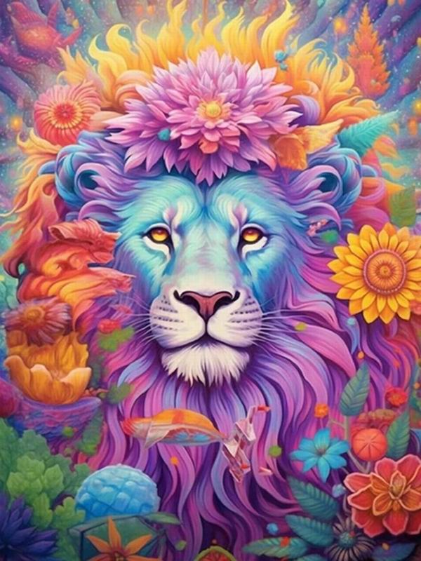 Diamond Painting New Collection 2024 Cat Lion Elephant Flower Diy Full Square Round Drill Rhinestone Embroidery Wild Animals Mosaic Cross Stitch Kits