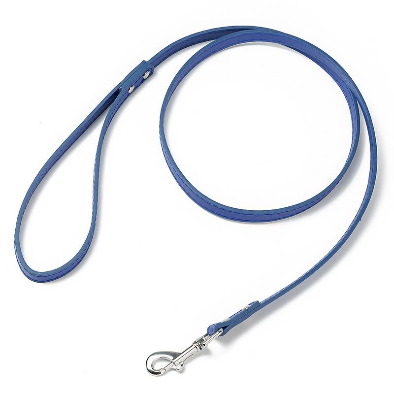 Leather Dog Leash Pet Dog Training Leash Rope Colorful PU Puppy Dog Walking Leash for Large Medium Small Dogs Pet Supplies 120cm