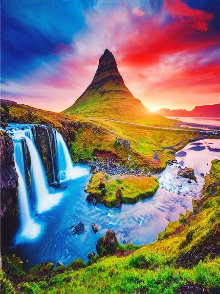 Diamond Painting Kit Seaside Sunset Landscape Full Square/round 5d Diy Embroidery Mosaic Beach Scenery Home Decor