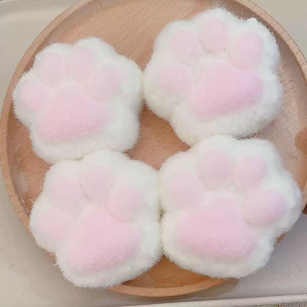 Free Shipping Cat Paw Cement Texture Slow Rebound Toy - Green Grape & Orange Decompression Xiaohongshu Style