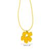 Unregelmäßige Blume Anhänger Halskette Einfache Acryl Halsband Kette Choker Statement
