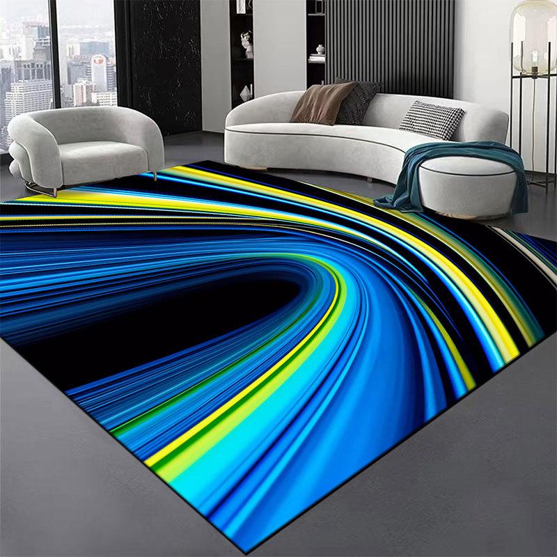 Luksusowy Wyrafinowany Dywan Linia Wzór Wystrój Salonu Dywan Odporny na Plamy Antypoślizgowy do Sypialni Gabinetu itp. Wiele Rozmiarów Mata