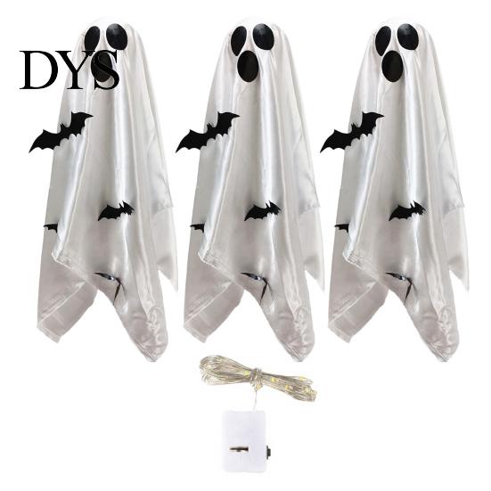 Indoor Horror Atmosphere Supplies Scary Ghost Decor, Spooky Bat Print Hanging Decor for Porch Halloween Party Favors Tree, Glow-in-the-Dark