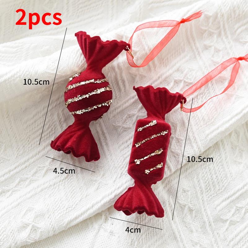 Christmas Reindeer Red Ornaments Holiday Tree Hanging Decor Home Displays Window
