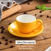 75ml European Style Cappuccino & Espresso Cup and Saucer Set for Afternoon Tea