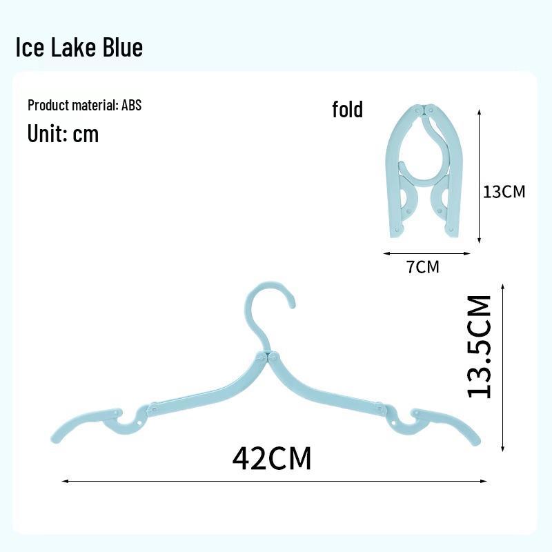 Portable Travel Folding Clothes Hanger for Drying and Sunning - Ideal for Business Trips and Dorm Use