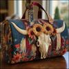 Western Style Small Duffle Bag Gym Travel Unisex Handbag