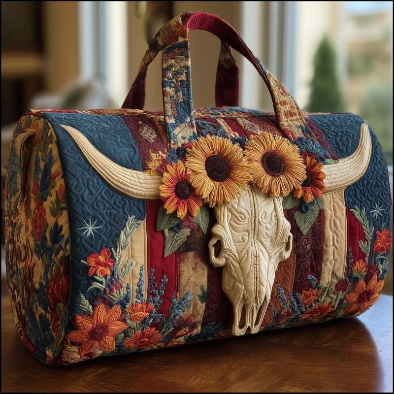 Western Style Small Duffle Bag Gym Travel Unisex Handbag