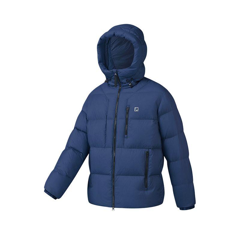 FILA Fitness Down Jackets Men s Oceanic Dark Blue DB Hooded Moderate Other A51M541902F-DB 165/88A/S
