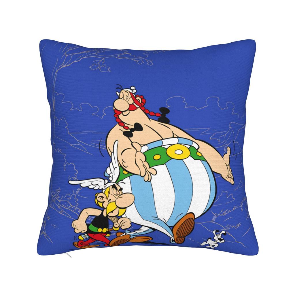 Pillow Cover A-Asterix E-Et Obelix Manga Fashion Pillow Case For Living Room Sofa Pillowcases