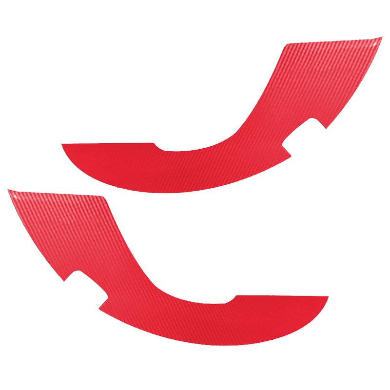 4Pcs/set Red Carbon Fiber Grain Car Inner Door Panel Anti-Kick Covers Trims Stickers Fit For Toyota Camry 2018