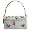 Coach Tabby 26 Kirschstickerei Denim und Kalbsleder Tragetasche Mittel Damen-Tragetasche Blau CDZ32-B4EI