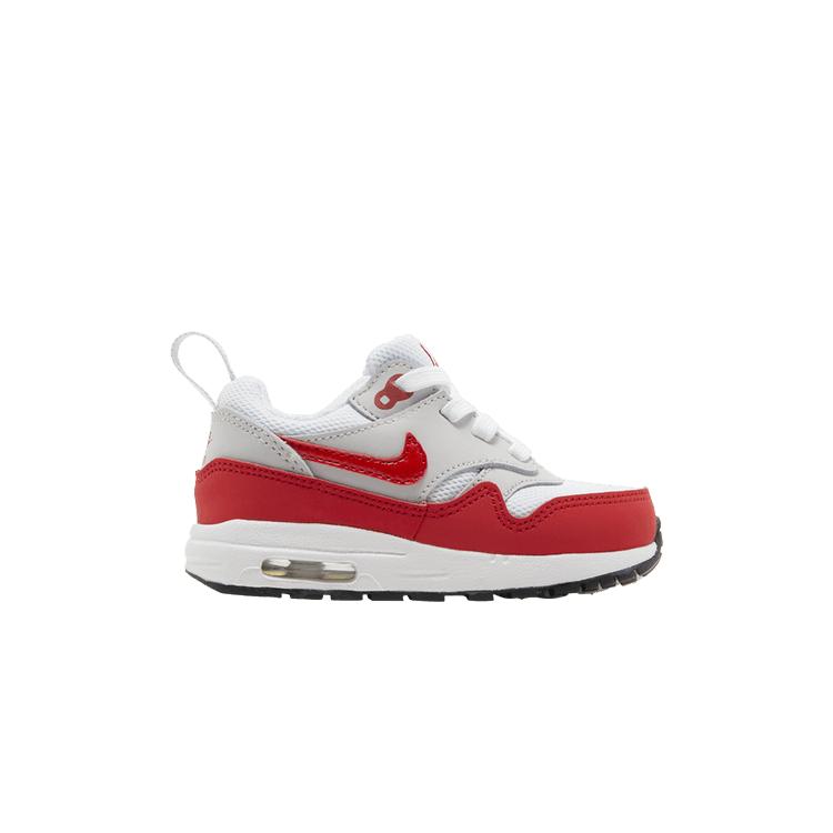Nike Air Max 1 EasyOn TD Rot 2023 Baby-Sneaker Neutralgrau Weiß Schwarz DZ3309-003