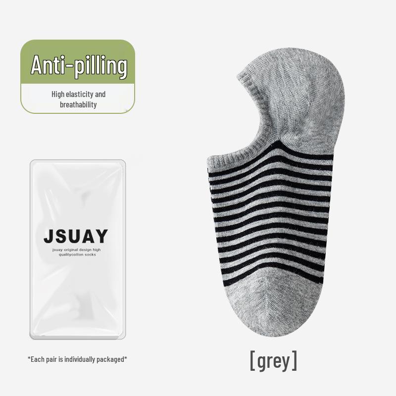 Spring Women's Invisible No-Drop Heel Socks, Non-Slip, Sweat-Absorbent, Shallow-Mouth Design