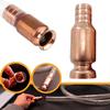 Copper Siphon Connector for Fuel Oil Water Transfer with Manual Pump 2.48in Height Fits Most Containers No Hose Included