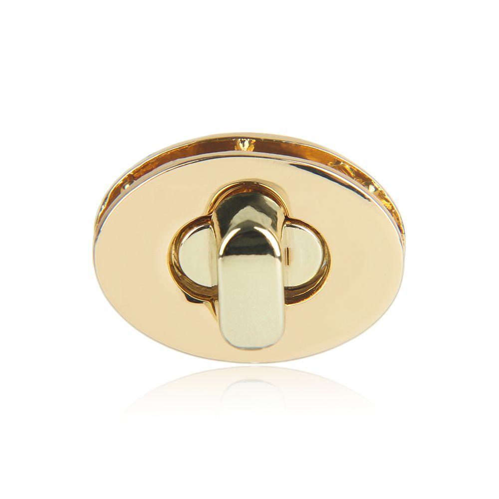 Practical Oval Egg Shape Bag Accessories DIY Turn Lock Hardware Clasp