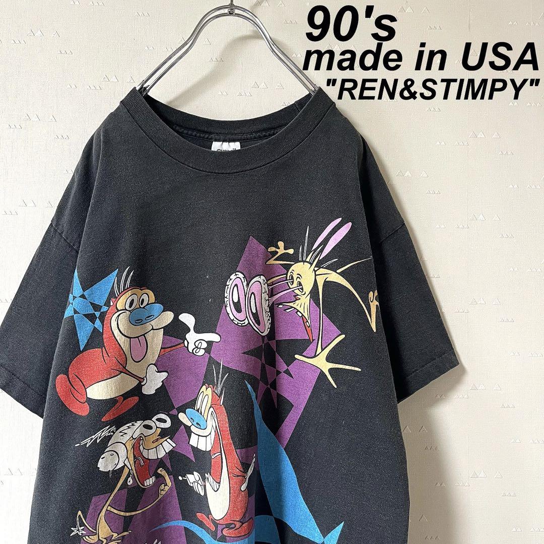 

[USED] Vintage 90 s Ren & Stimpy South Park T-shirt, made in the USA