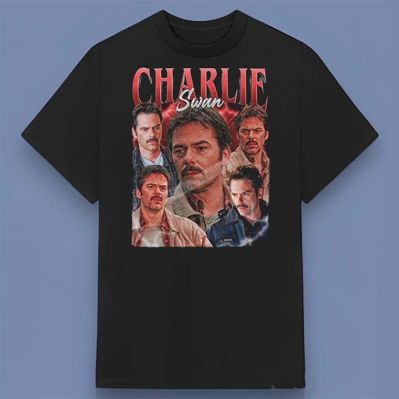 Charlie Swan Twilight Saga Shirt For Fan  Perfect Gift For Friends  Family M