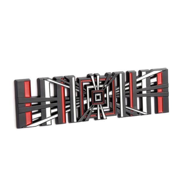 3D ABS kostkovaná nálepka s logem a znakem na zadním kufru pro T/esla M/odel 3 YXS příslušenství pro styling auta