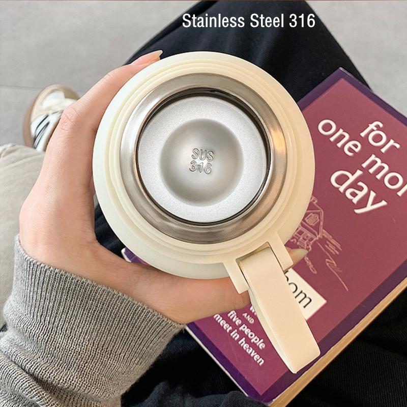 650ml/850ml Fashion Stainless Steel 316 Thermal Flask Portable Long Term Insulation Coffee Tea Thermal Bottle Travel Tumbler