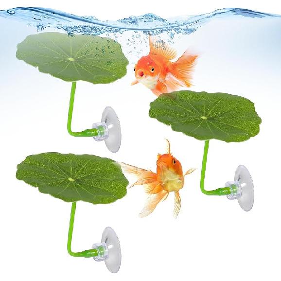 3 Pcs Betta Fish Leaf Hammock Soft Aquarium Decor Plastic Plants Practical Resting Spot Betta Fish Tank Decoration for Sleeping Resting Hiding