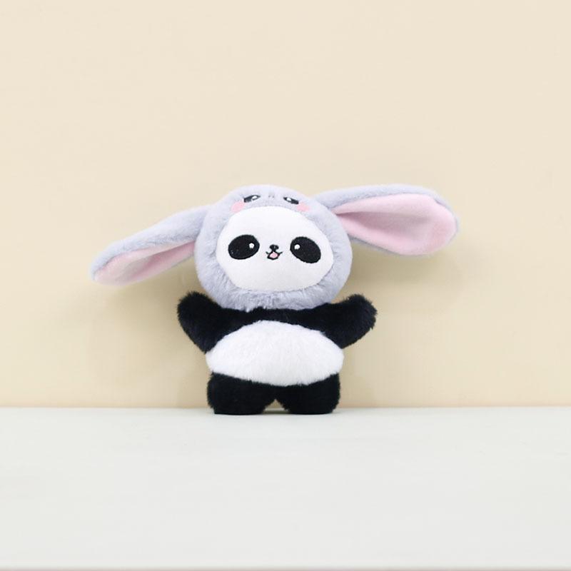 Soft Cuddly And Plush Panda Keychain Colorful Stuffed Animal Doll Accessories For