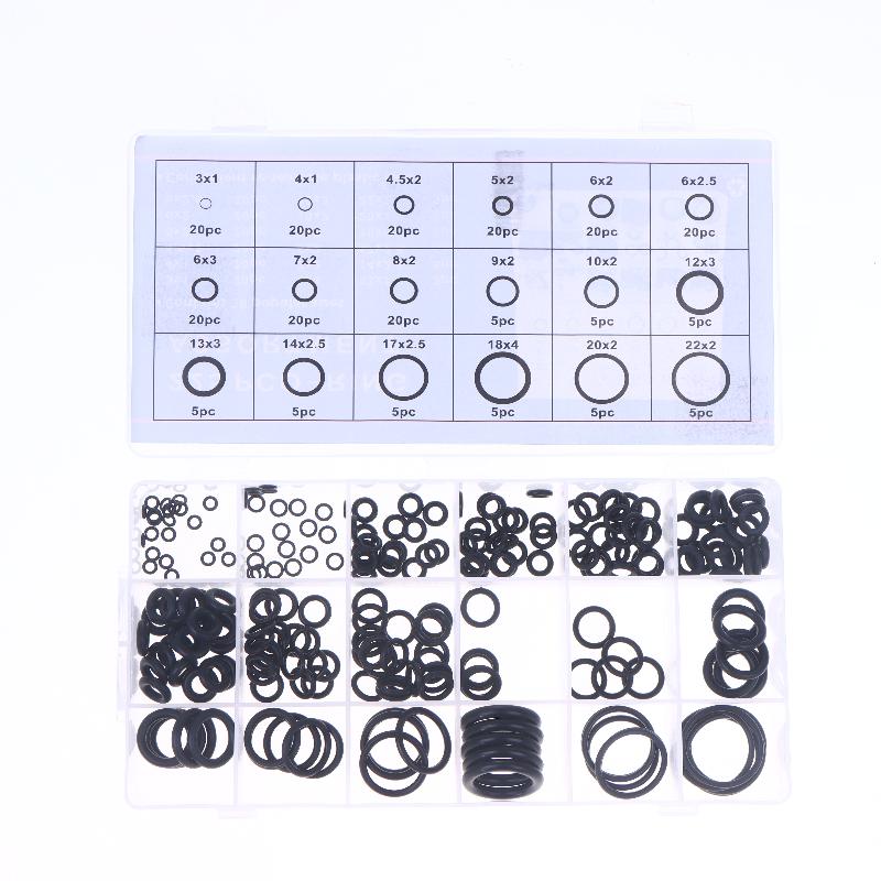 225/265Pcs Sealing Elastic Band Rubber O Ring Set Gaskets Seal Nitrile Rubber Bands High Pressure O-Rings Repair Kit