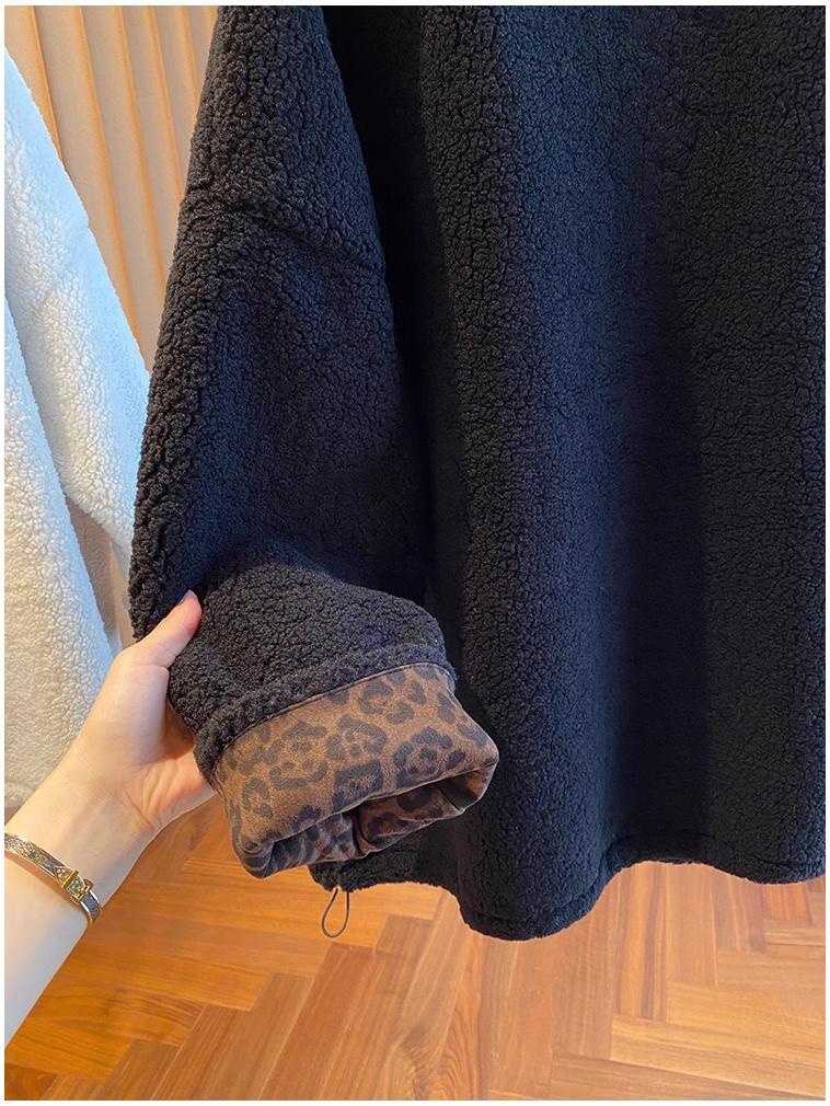 Women's Fluffy Fleece-Lined Lambswool Crew Neck Sweatshirt: Thick, Cozy, and Loose-Fit Pullover (2024).