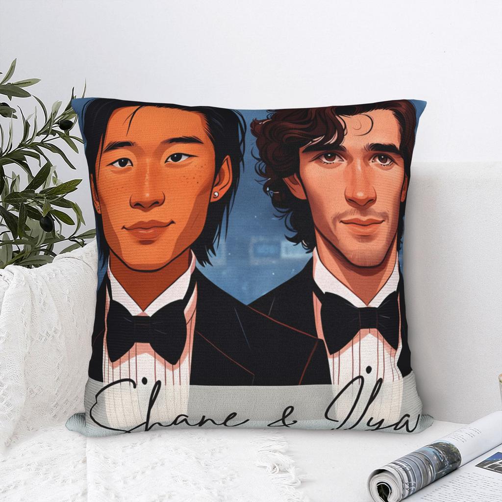 Heated Rivalry Ilya and Shane Pillow Case  Design Pillow Cover For Office Car Home Decor Vintage Pillowcases