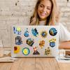 50Pcs/Set The Starry Night . Van Gogh Art Gallery PET Clear Stickers Waterproof DIY Fashion Decals Journal Stickers (2 Styles)