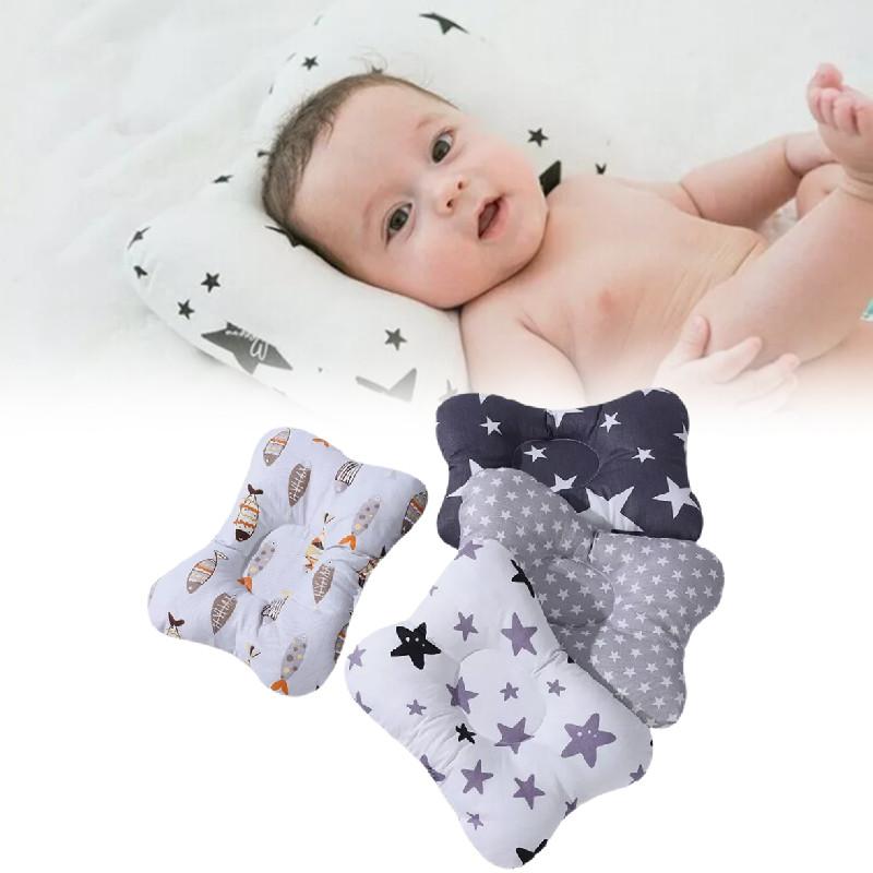 Crib Baby Newborn Pillows Premium Soft Infant Prevent Flat Head Shaping Dimple