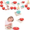 Hoshi Baby Wooden Montessori Mirror Peekaboo Knob Puzzle, Infant 3mos+ Tummy Time Toy