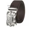 Belt, Men's Automatic Buckle Toothless Business Casual Men's Belt, Young People's Personality Trendy Nylon Canvas