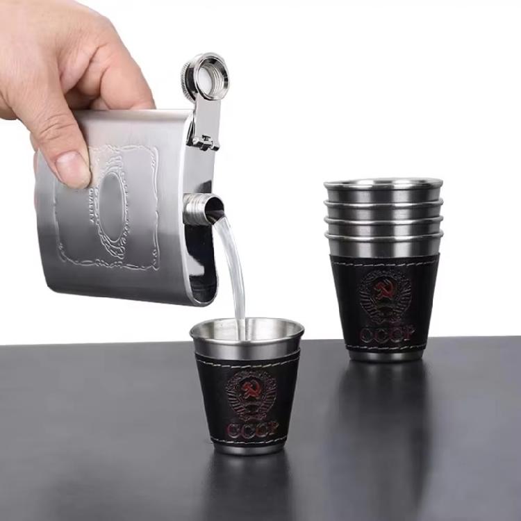 Sturdy 304 Nonrust Steel Vodka Shot Glasses Resistant To Drop Insulated Design Portable For Any Occasion
